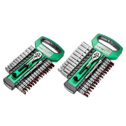 Industrial Grade Socket Key Set, Convenient Car Repair Tool, Manual Tool, Set Key,Cathrac KeySet 1/4 3/8 1/2 Car Repair Key Tool