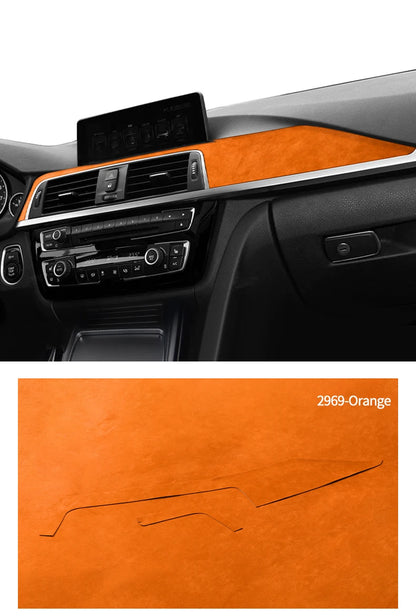 For BMW F30 F32 F34 Center Console Dashboard and Instrument Panel Trim Sticker Car Interior Tuning Accessorie Made of Alcantara