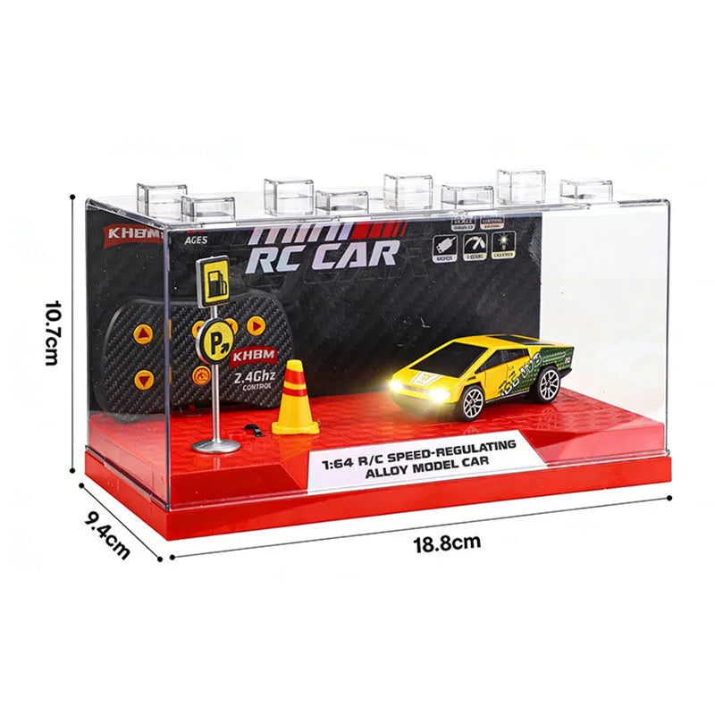 2026 Upgraded RC Car 1:64 Mini Alloy RC Drift Car Easy to Carry, 60mins Life.  Exquisite Gift Box An Ideal Toy Gift for Children
