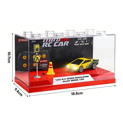 2026 Upgraded RC Car 1:64 Mini Alloy RC Drift Car Easy to Carry, 60mins Life.  Exquisite Gift Box An Ideal Toy Gift for Children
