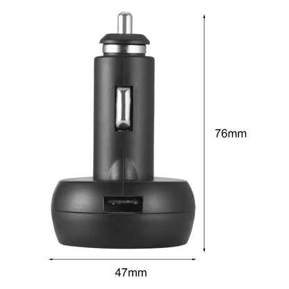 3 in 1 12V/24V LED Digital Voltmeter With Power Supply Current Meter for Car Cigarette Lighter Thermometer With Type C Socket