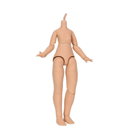 ICY DBS 1/4 Dream Fairy Nude Doll with Eye Makeup or No Makeup white and tan skin 40cm Makeup Doll Head and Body Toy Gift SD