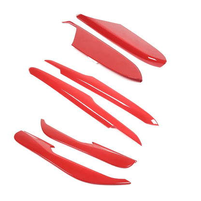 ABS Red For Chevrolet Corvette C8 Stingray Z51 Z06 2020-2023 Car Door Anti-kick Panel Cover Trim Sticker Car Accessories