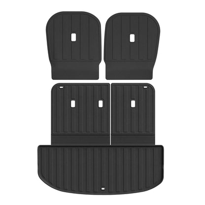 Smabee for Kia Telluride 2027 Gas (only fit 7seats) TPE 3D Car Floor Mat Cargo Liner Trunk Pad Waterproof All Weather Black