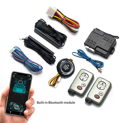 Universal Modified PKE Keyless Entry Start System One Touch Start Stop Button Bluetooth APP Remote Control for Toyota remote con