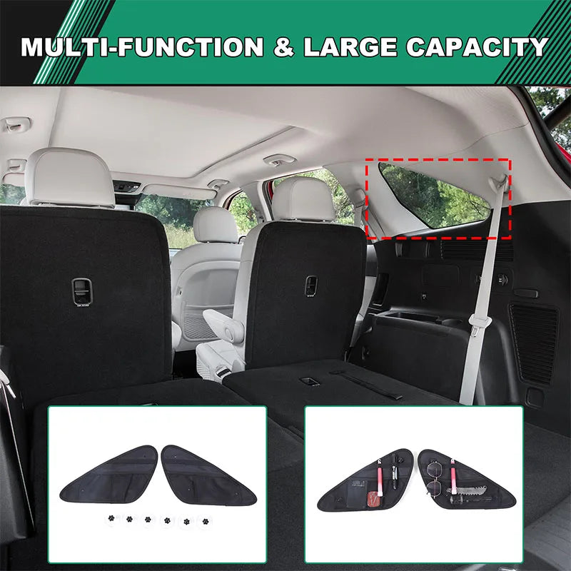Trunk Box Oxford Cloth Car Organizers Rear Left Right Window Storage Bag Stowing Tidying Car Supplies For Kia Sorento 2015-2022