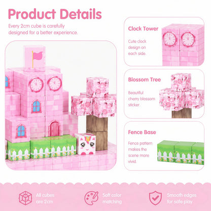36-128 Pcs Magnetic Building Blocks Kids Magnetic Toys Cool Construction Toys Safe ABS Travel Set Xmas Halloween Gift
