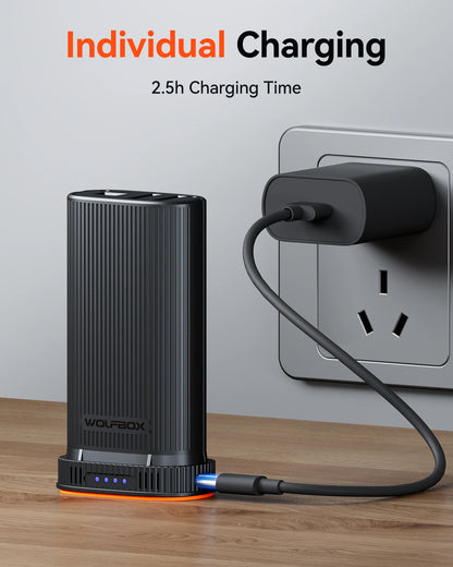 WOLFBOX MF200 22.2Wh 7.4V Rechargeable Li-ion Battery Pack – Removable Backup Power (Battery Only, No Charger)