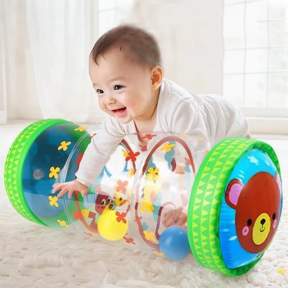 Inflatable Baby Crawling Roller Toy Rattles Games for Babies Development 6 12 Months Baby Crawling toy Fitness Educational Toys