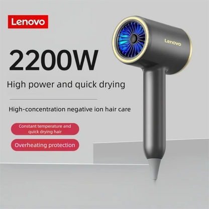 lenovo c2 Professional High-Power Hair Dryer with Rapid Heat, Hot/Cool Settings, and Ionic Technology