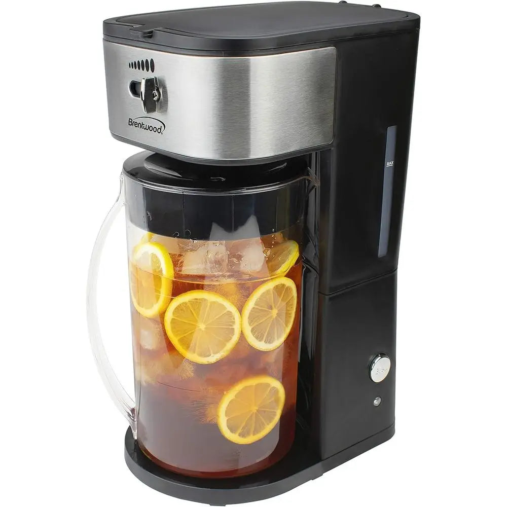 64 Oz Black Iced Tea and Coffee Maker with Pitcher