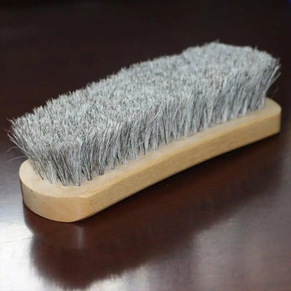 Large Size Soft Bristle  Hair Brush for Polishing And Oil Application on Leather Shoes Wooden Handle Shoe Cleaning Brush