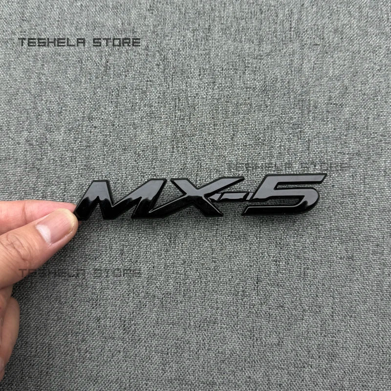 ABS Car Letter Badge Decoration Tail Trunk Stickers For MAZDA MX5 NC 2005-2015 Trunk black Logo Sticker Decoration Accessories