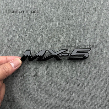 ABS Car Letter Badge Decoration Tail Trunk Stickers For MAZDA MX5 NC 2005-2015 Trunk black Logo Sticker Decoration Accessories