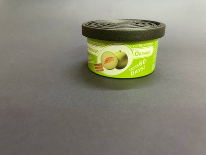organic air freshener tank, bubble gum scent, 3 anti-spill blocks per can, perfect for car scent, new car scent
