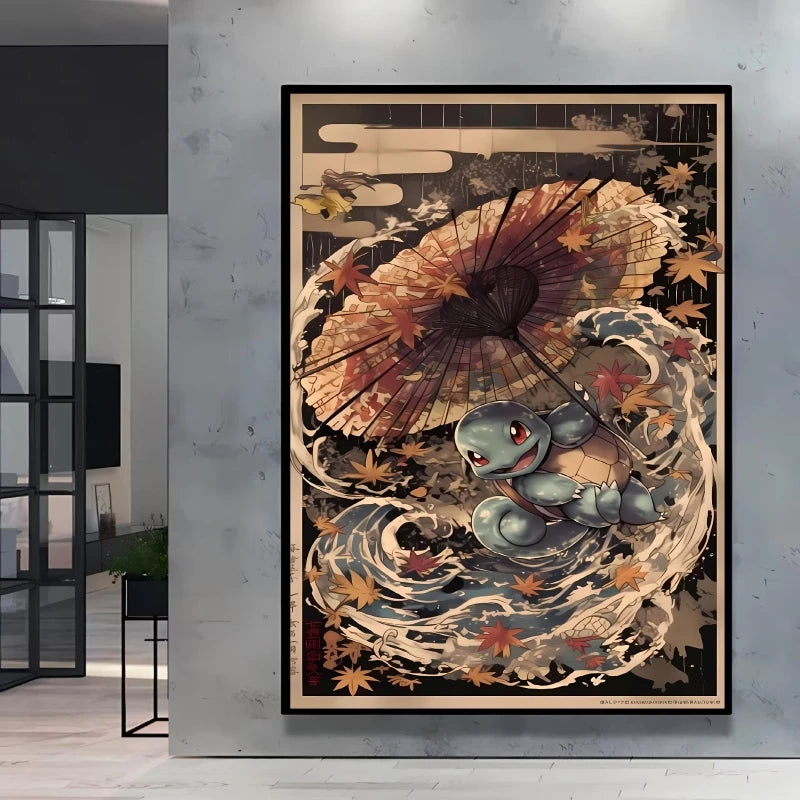 High Quality Pokemon Arcanine Pikachu Wall Painting with Unique Designs and Gorgeous Colors Adding A Touch of Brightness To Wall