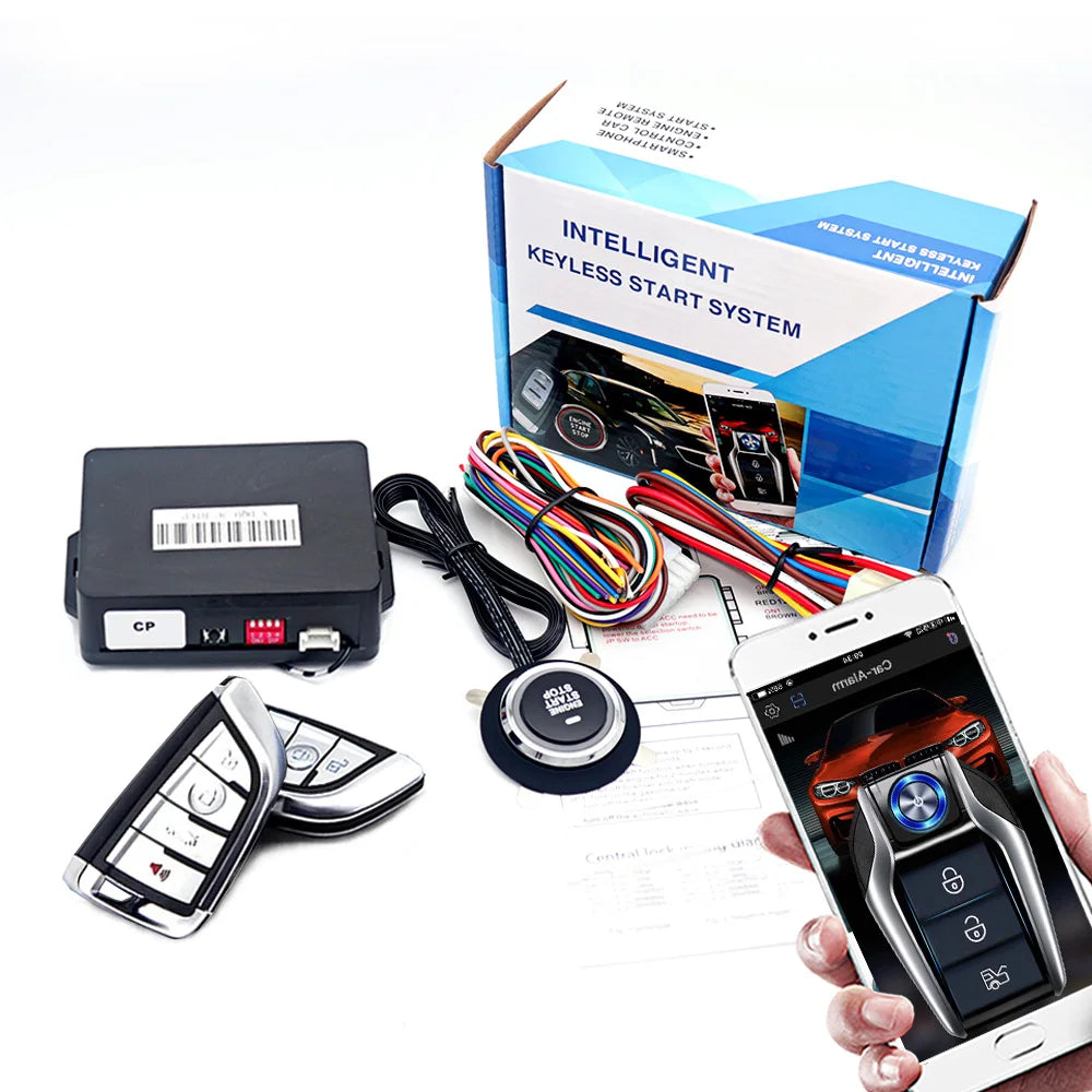 Autostart Car alarm with autostart Remote starter Automotive start stop Car central lock Start button system For Toyota/Ford
