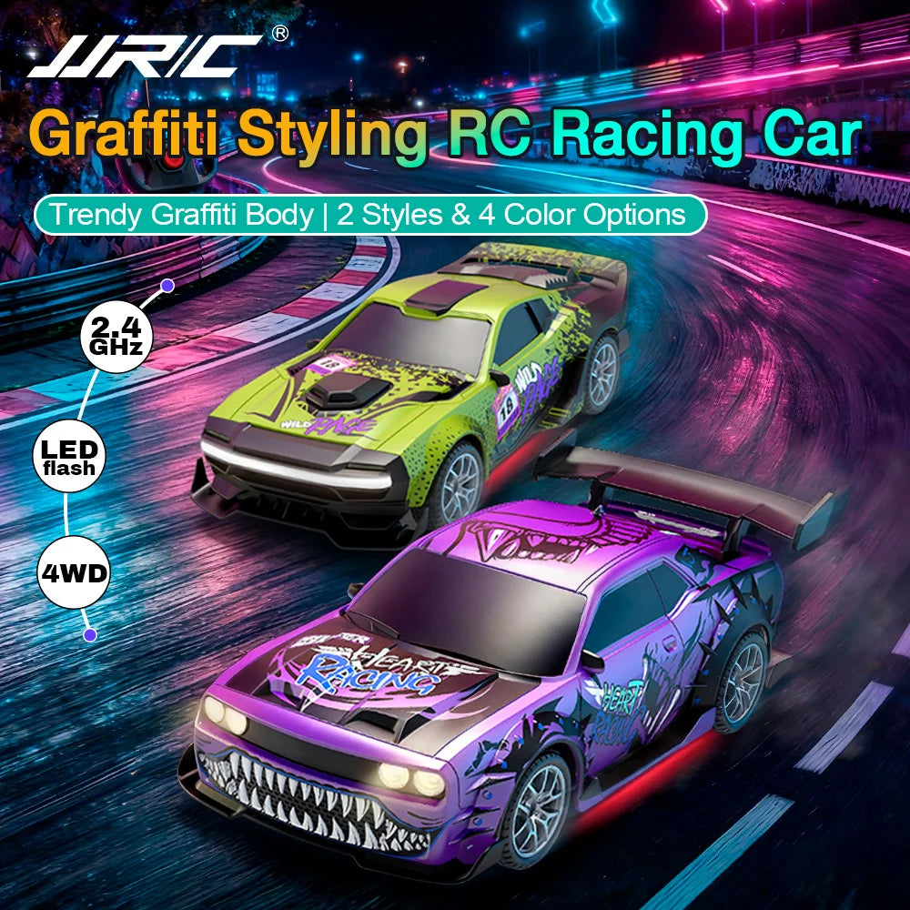 New Four Wheel Drive Rc High Speed Drift Remote Control Racing Car With Led Lights Race Model Toy For Car Hobby Enthusiasts