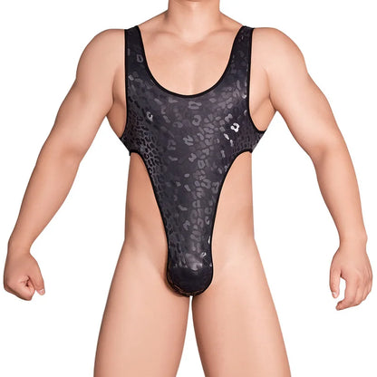 Men Bodysuits Sleeveless Sexy Pajamas Skinny 2023  Male Rompers Summer Underwear Bodysuit  body shaper