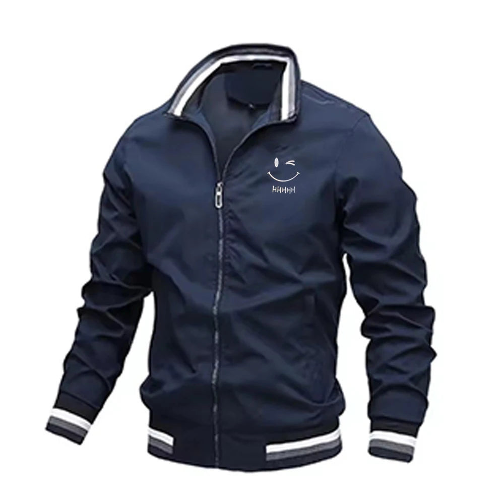 2026Men's button-down casual zip-up jacket - Outdoor sport coat - Men's windproof jacket - Waterproof bomber jacket