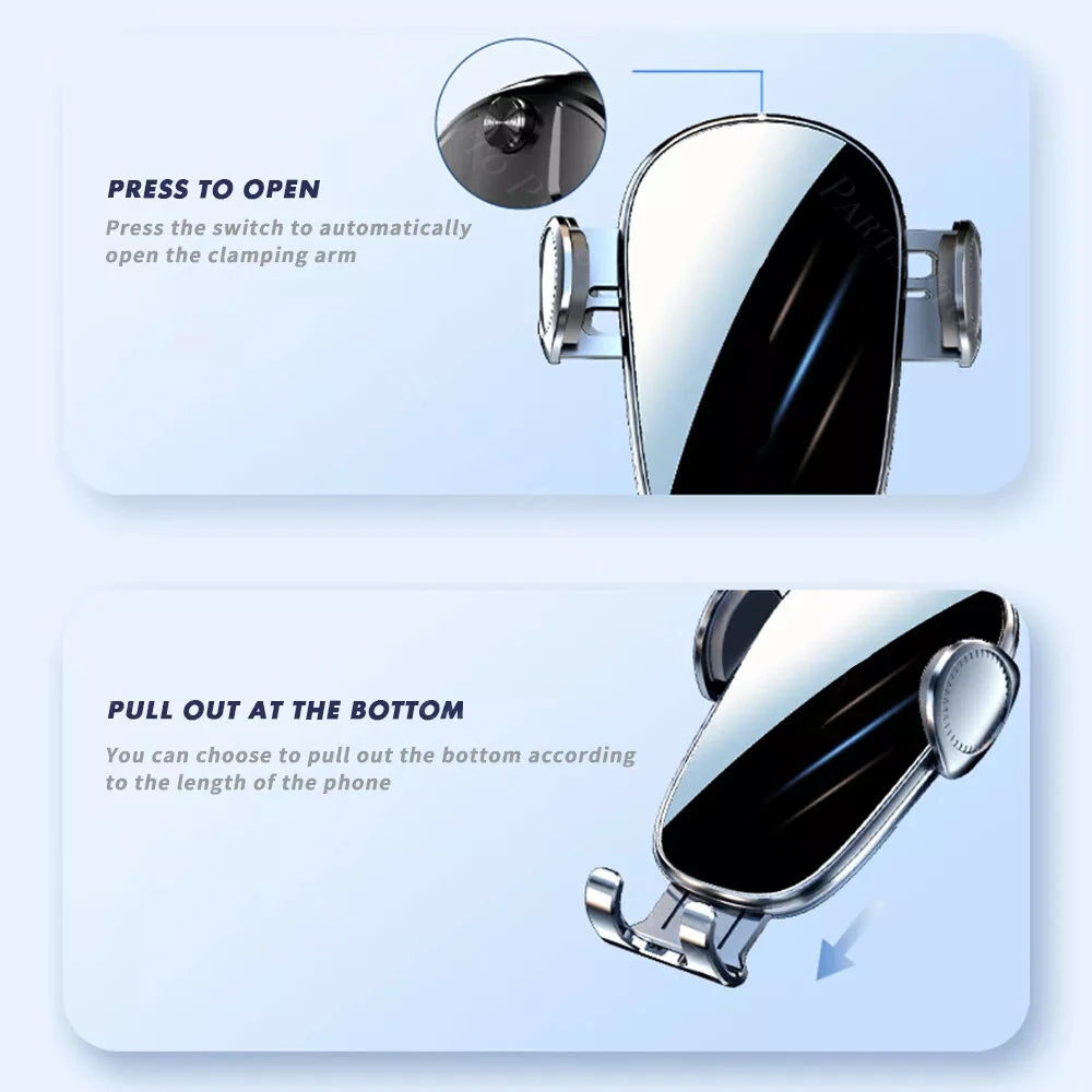 For Mercedes Benz CLA 200 2013-2019 Car Phone Holder 360 Rotatable Silicone Non-Slip 15W Wireless Charging Cars Accessories