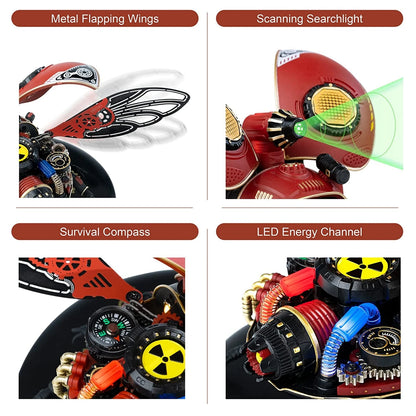 ROKR Adult Plastic Model Kit, 3D Puzzle Scout Beetle, Insect Model, Cyberpunk Decorative Gift Idea (MI02)