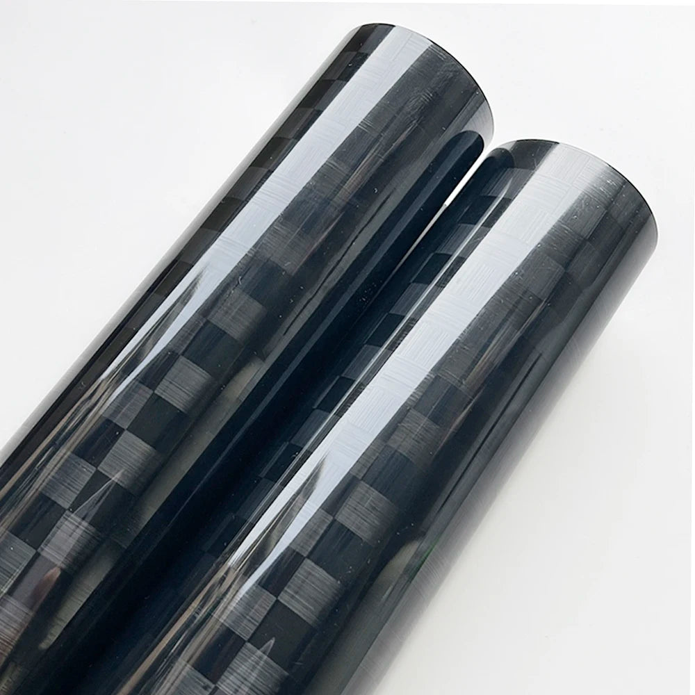 Premium Black Plaid Forged Carbon Fiber Vinyl Car Body Wrap Film For Vehicle Motorcycle Protecto Car Sticker Car Accessories