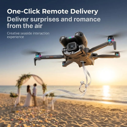 K900 MAX 8K Professional Drone with Dual Camera WiFi FPV Aerial Photography 360° Obstacle Avoidance Quadcopter airdrop Drone Toy