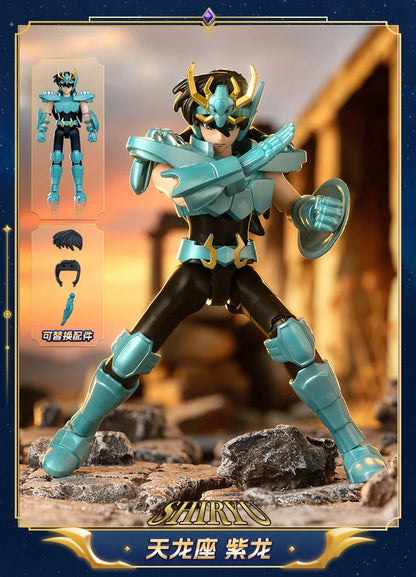 Original Blokees Gold Saint Action Figure Champion Saori Kido Seiya Mu Aiolia Assembly Figure Children Toys Birthday Gift