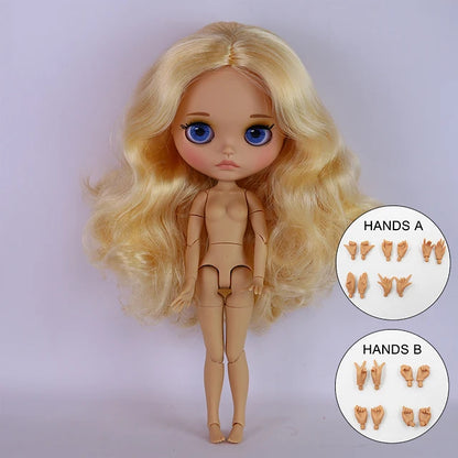 ICY DBS Blyth Doll BJD Joint Body tan Skin Matte Face Set Doll 1/6 30cm Girl Gift Anime SD
