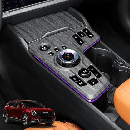 Car Center Control Panel For Tuning Kia Sportage NQ5 2022 2023 Left Hand Drive Gear Shift Cover Central Decal Protection