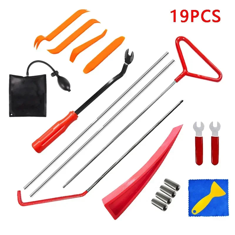 Hot Car Door Repair Hand Tools Wedge Pump Locksmith Thickened Kit Air Cushion Emergency Open Unlock  Long Reach Grabber Tool Set