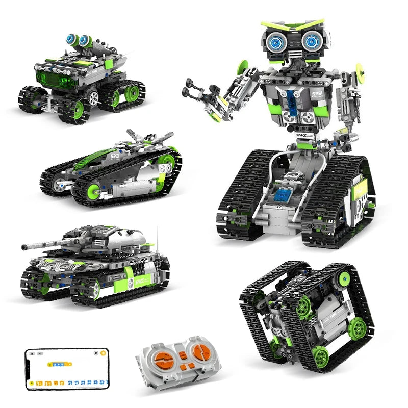 5in1 Technic Robot Building Blocks Set - DIY Programming Remote Control Educational Puzzle Toy for Assembly Gift