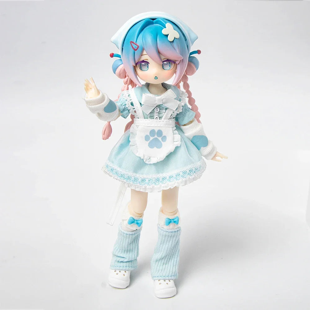 Cute 1/12 Bjd Movable Joints Anime Figure Doll Trendy Toy Ornaments Change Clothes Toys  Holiday gifts Gift Doll