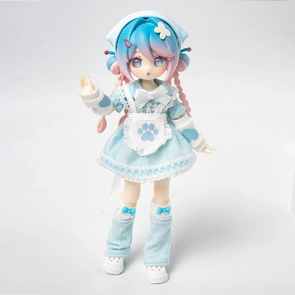 Cute 1/12 Bjd Movable Joints Anime Figure Doll Trendy Toy Ornaments Change Clothes Toys  Holiday gifts Gift Doll