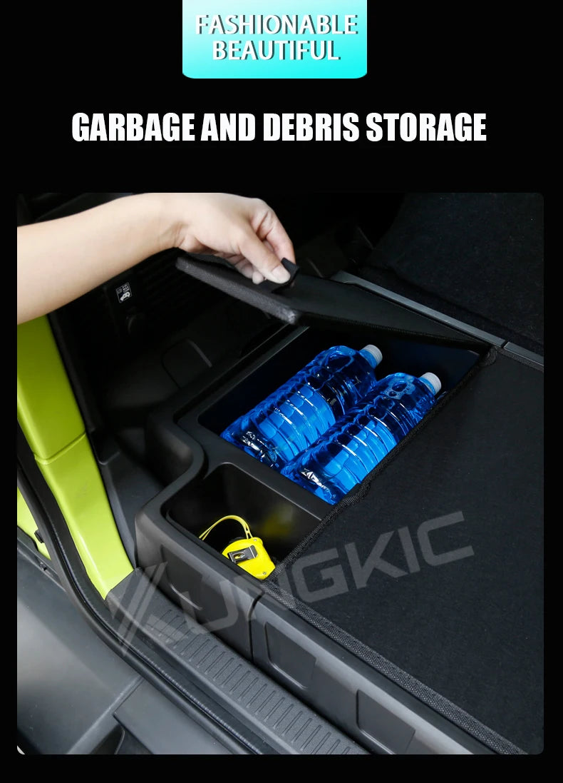 For Suzuki Jimny Nomade 5-door 2023 2024 2025 JB64 ABS Car Trunk Storage Box Organizer Case Tailbox Stowing Tidying Toolbox