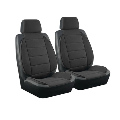 NEW Car Seat Covers Suede and Leather Stitching Seat Covers Universal Size Fit for Car SUV Truck Vans Accessories Interior