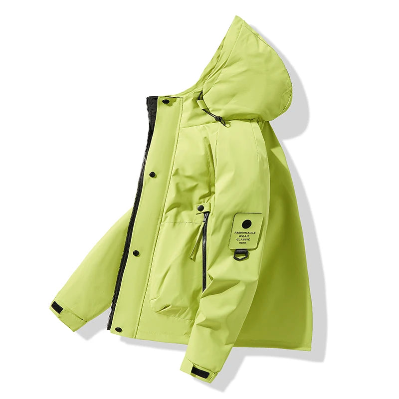 Paul 2026 Men's Thickened down Cotton Jacket Hooded Warm Workwear Ultra-Thick Outerwear Fashionable Urban Style Polyester Fiber