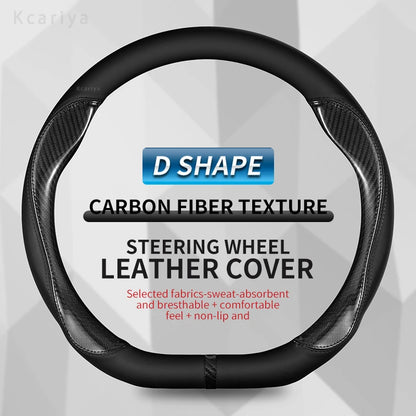 Car steering wheel cover For Mercedes A B C E R V CLASS CLA GLC GLK ML SLK VITO W123 W124 W203 W204 W176 W177 W212 W213 W221 245