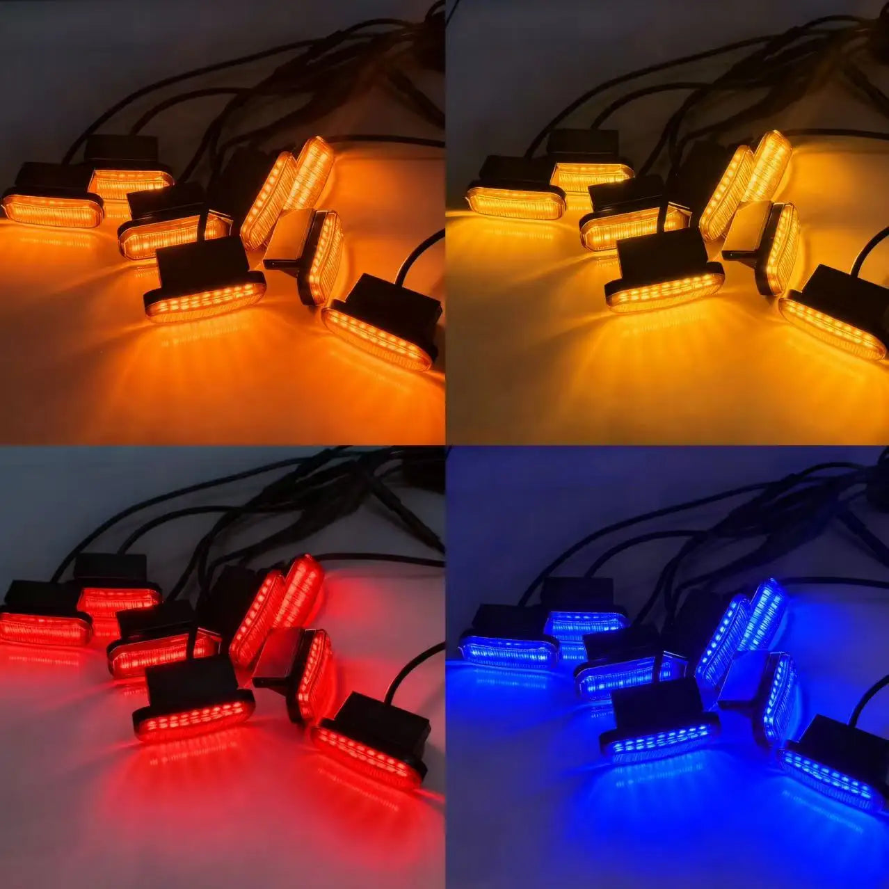 FOR TOYOTA HILUX LED Car Lights Front Grille LED Light Safety Warning Light Harness  Car Accessories LED Signal Lamps