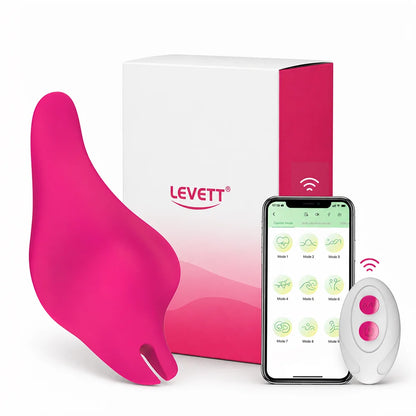 LEVETT 9 Modes Low Noise Wearable Vibrator for Women Silicone Clitoral Stimulator Bluetooth APP Remote Control Couples Sex Toys