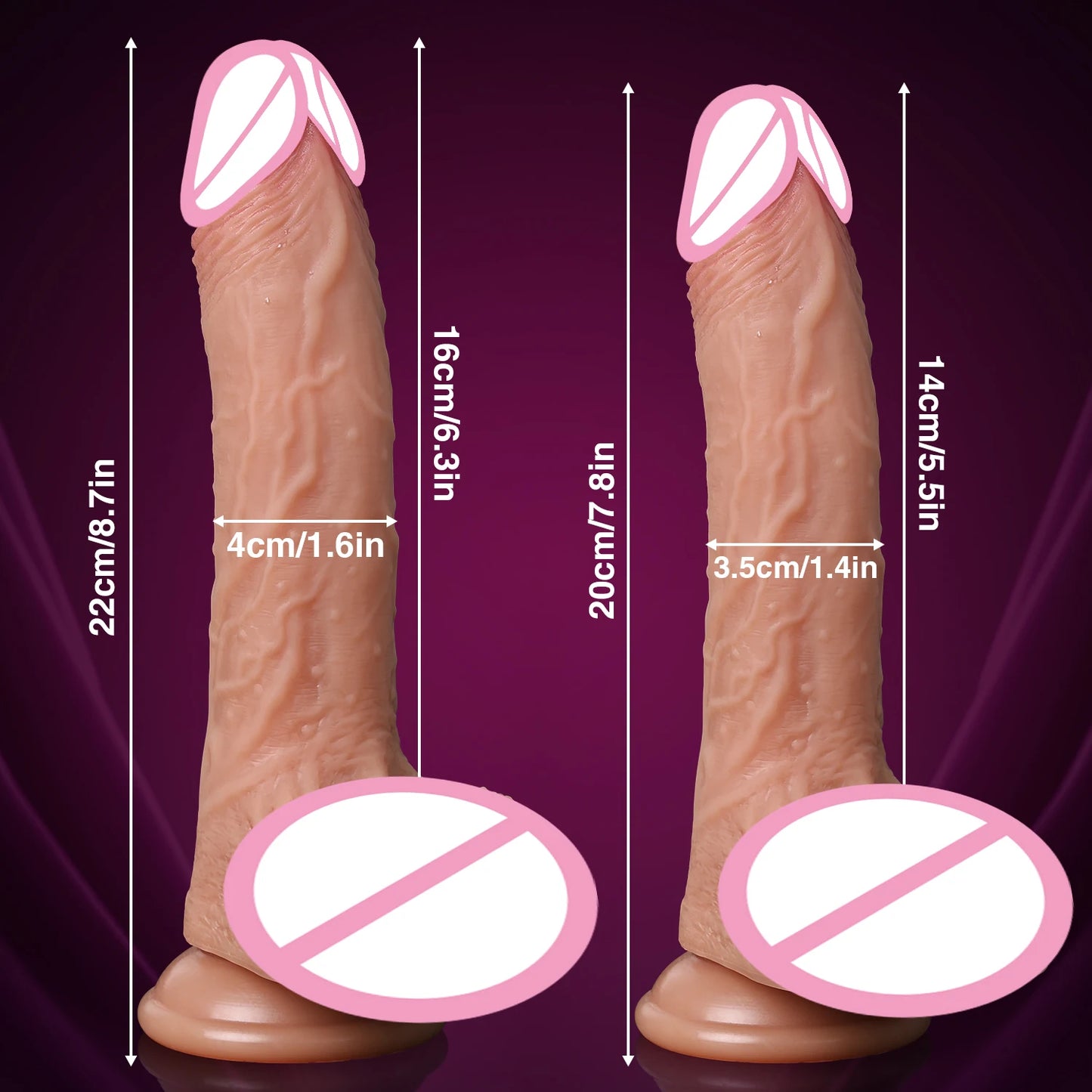 Realistic Telescopic Vibrator for Women Masturbation Anal Climax Toys Penetration Anal Thrusting Penis Dildo Sexy Adult Sex Toys