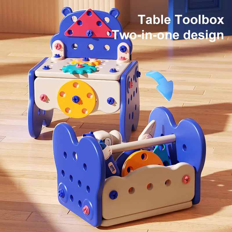 Repair Toolbox Toy Set Electric Toy Drill Bit Simulation Repair Electrical Work Box Mini Screw Drive Tool Birthday Holiday Gifts