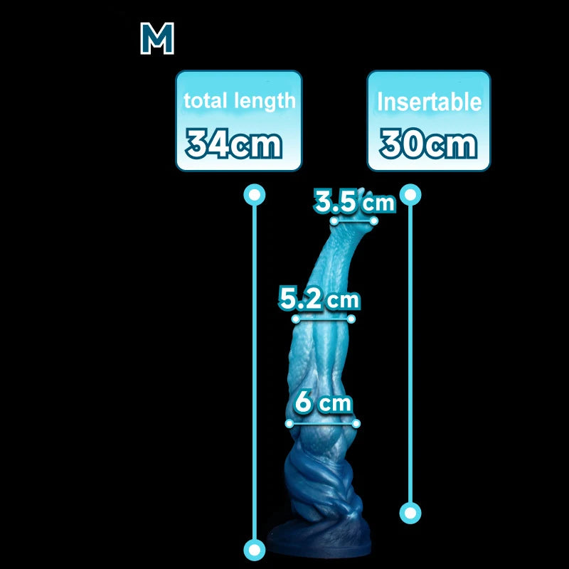 Long Huge Anal Plug/Dildo Monster Alien Large Butt Plug Silicone Suction Cup Anal Dilator G-Spot Sex Toys For Women Men Ass Toy