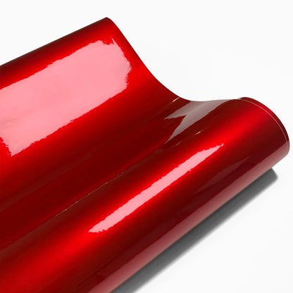 Carbon Fiber Laser Red Car Stickers Glossy Holographic Vinyl Wrap Films Air Release Bubble Free Auto Body Decal Car Accessories