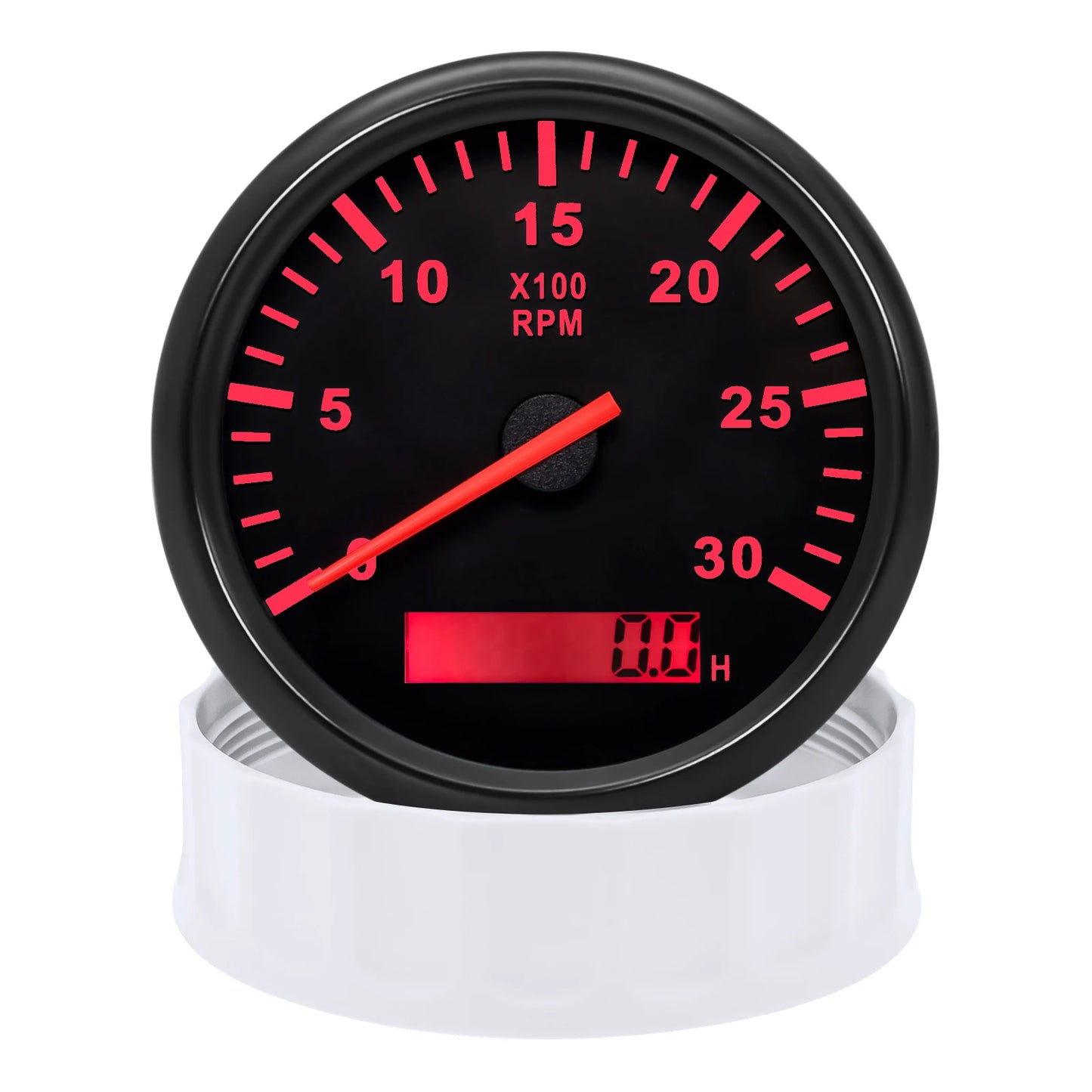 85mm Tachometer 3000RPM With Hourmeter Truck Car Boat Diesel Engine Tacho Meter RPM Gauge M18 / M16 Car Boat Tachometer Sensor