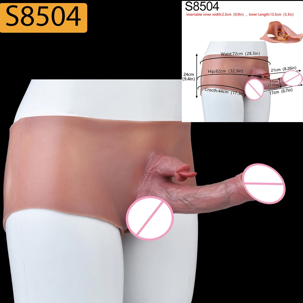 SXXY Strap-On Lifelike Penis Cover насадка на член Large Hollow DildoPants Intimate Adult Sex Toy for Couples Sex