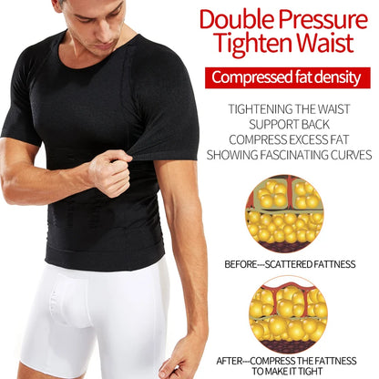 Men Slimming Body Shaper Compression Shirt Gynecomastia Slim Shapewear Belly Shapers Tummy Reducing Tops Waist Trainer Shapewear