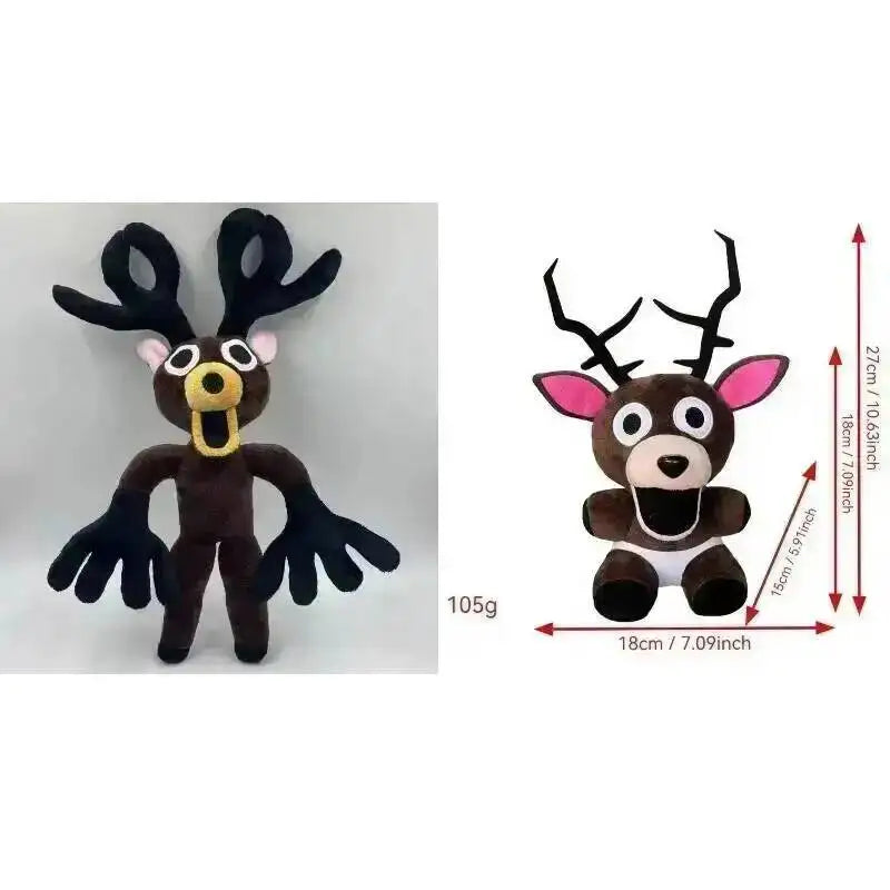 2026 New 99 Nights In The Forest Plush Game Merchandise Brown Stand And Sit Elk Deer White Owl Stuffed Doll Pillow For Kid Gifts