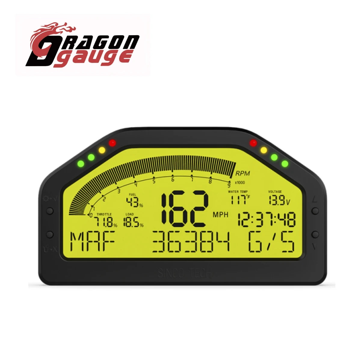 Multi-Function Race Dash Panels LCD Display Dashboard OBDll Bluetooth Connection Racing Gauge DO903